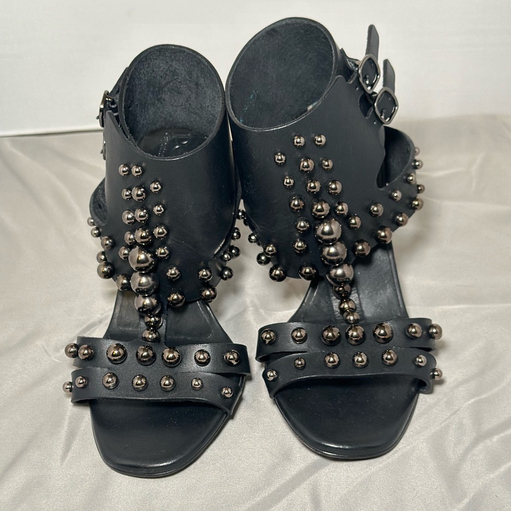 Pedro Garcia Women's Muriel Brown Leather Sandal Heels size   EU 38 US 7